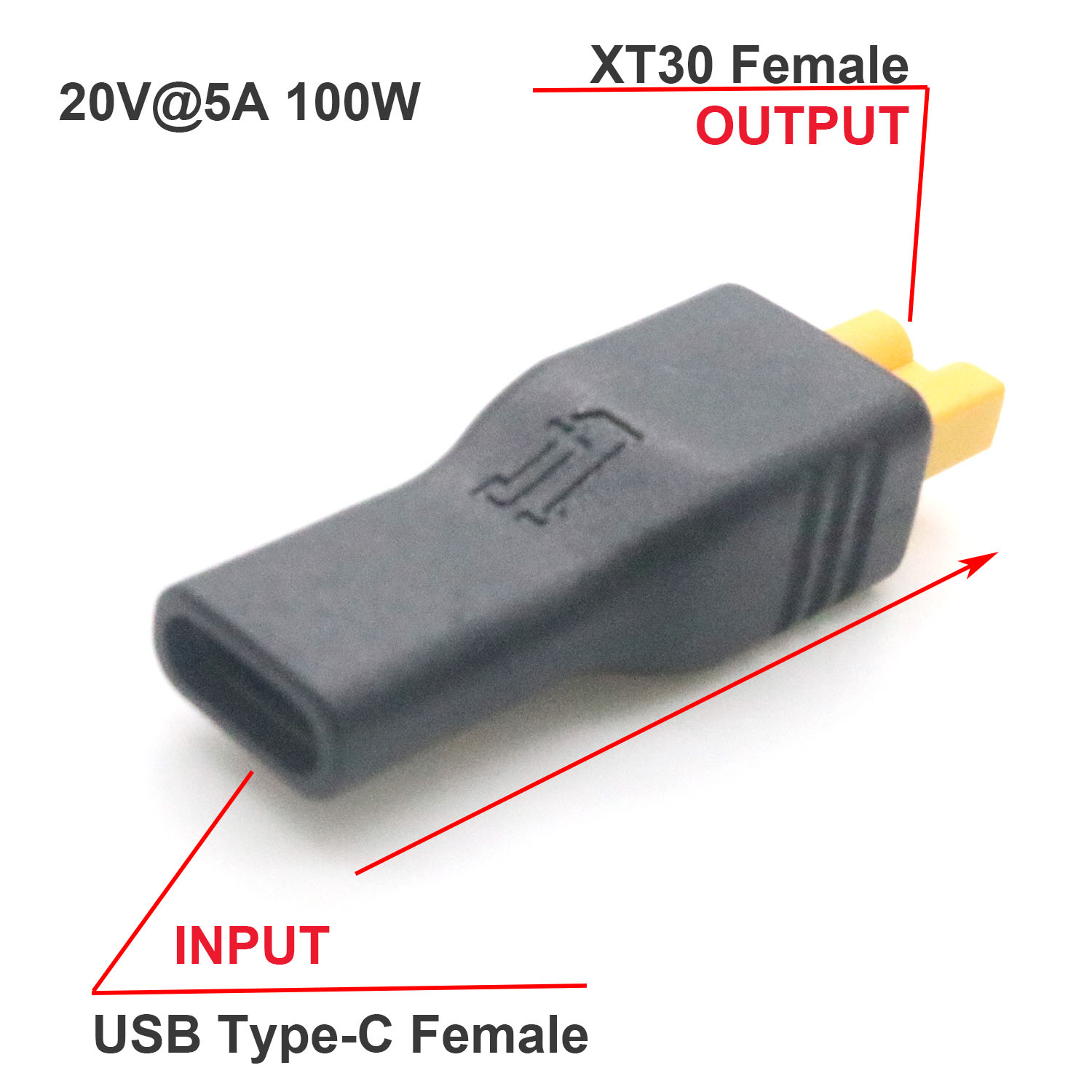 Adapter USB Typ C żeński na XT – Drone Battery Adapter recenzja i cena