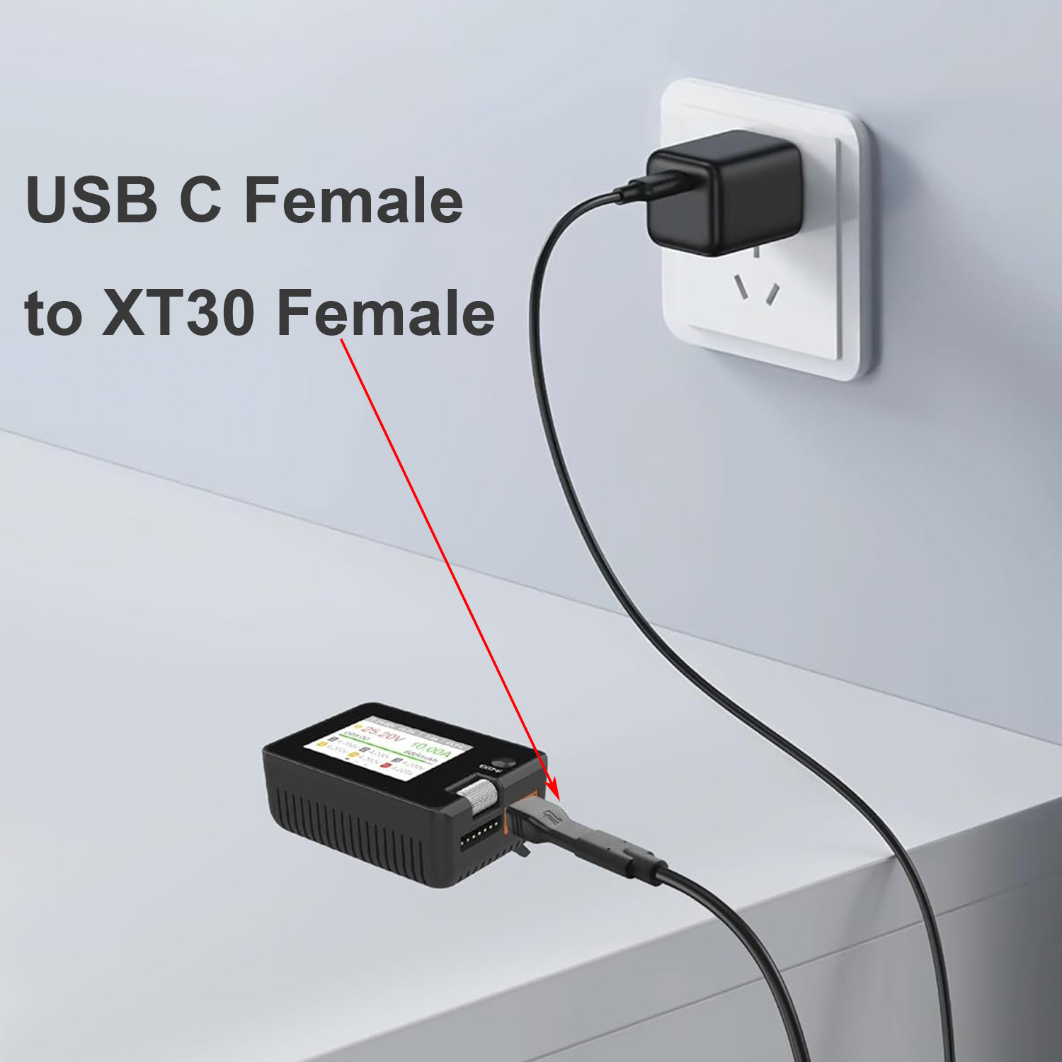 Adapter USB Typ C żeński na XT – Drone Battery Adapter recenzja i cena